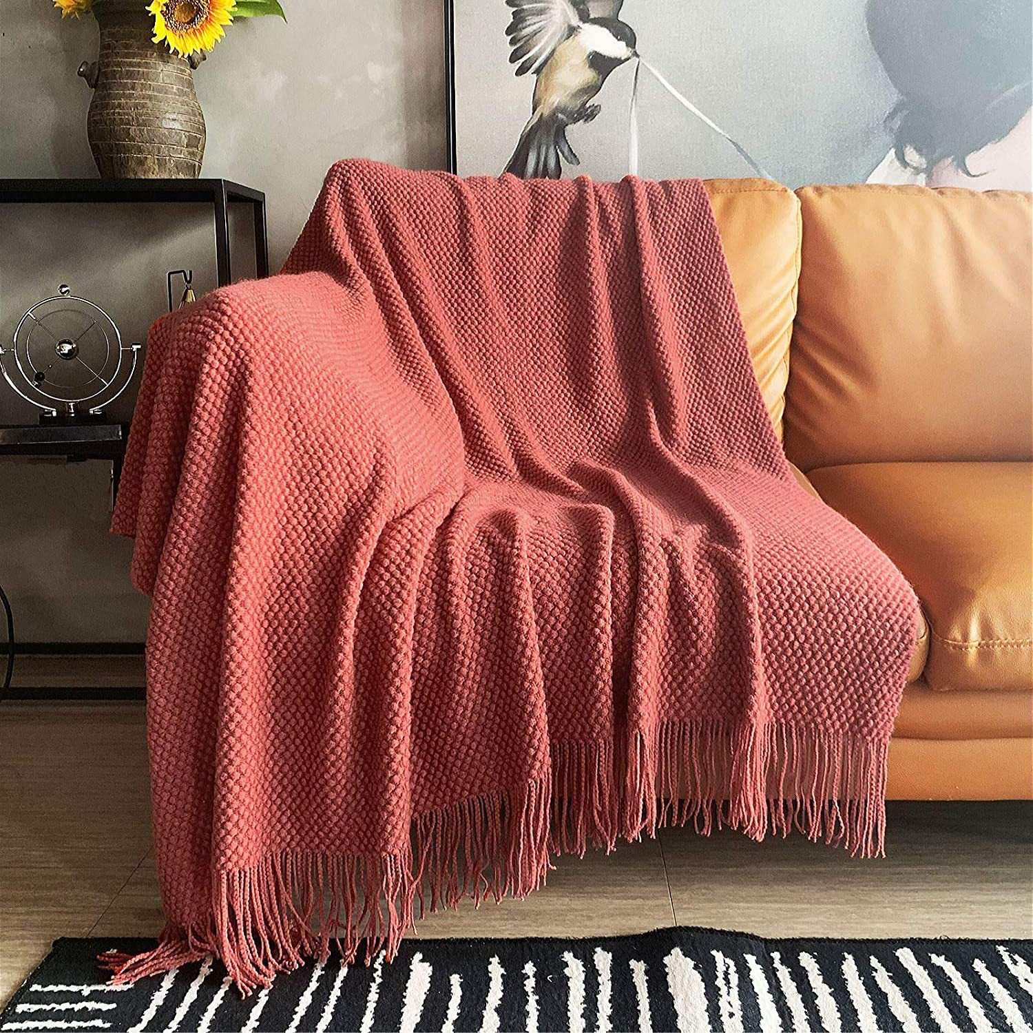 Sofa Blanket Air Conditioning Blanket Morandi Small Bubbles