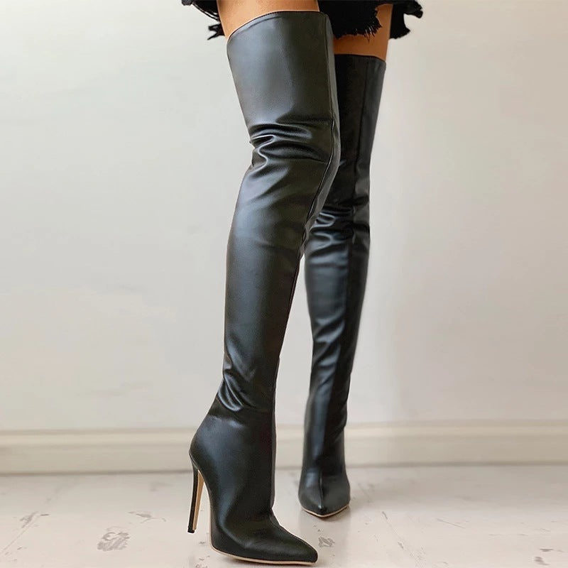 Women's New Adhesive Sole Knee Boots - globaltradeleader
