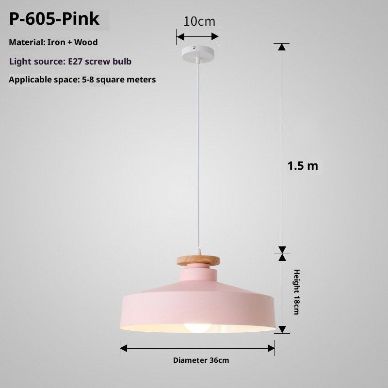 Simple Nordic Retro Restaurant Macaron Chandelier - globaltradeleader