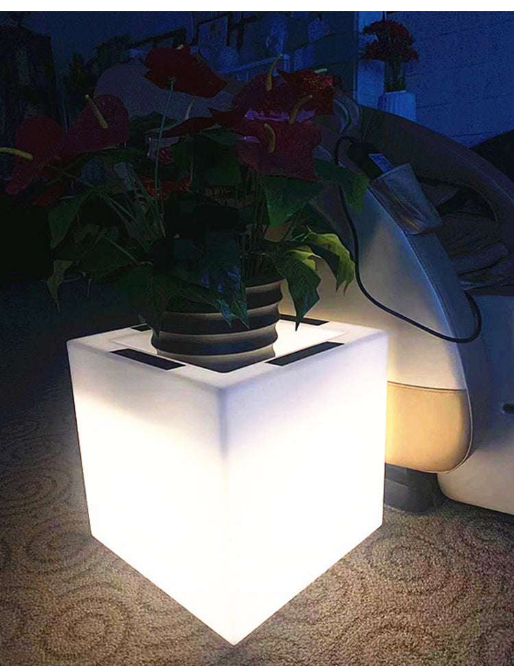 Super Bright Luminous Waterproof Plastic Flowerpot Garden Lamp - globaltradeleader