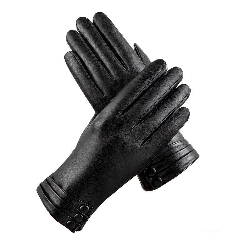 Women's Winter Outdoors Fleece-lined Touch Screen Thermal Gloves - globaltradeleader