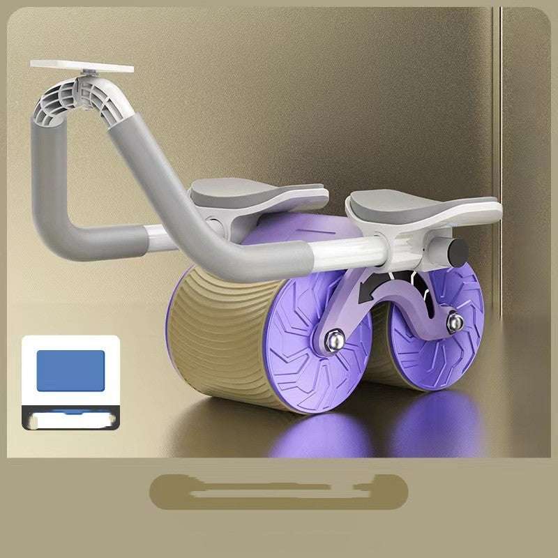 Abdominal Wheel Automatic Rebound AB Roller Abdominal Wheel Elbow Support Men And Women Belly Slimming Belly Fitness Equipment - globaltradeleader