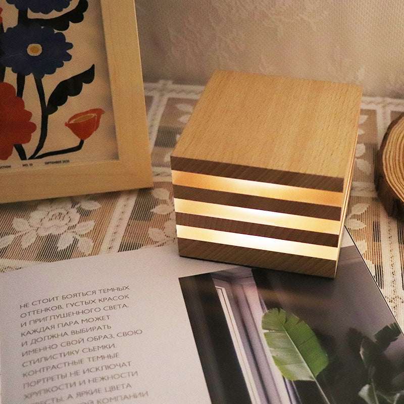 Ins Nordic Girl Heart Shooting Props Wooden Rechargeable