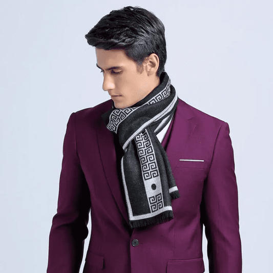 Men's Fashion Simple And Versatile Striped Scarf