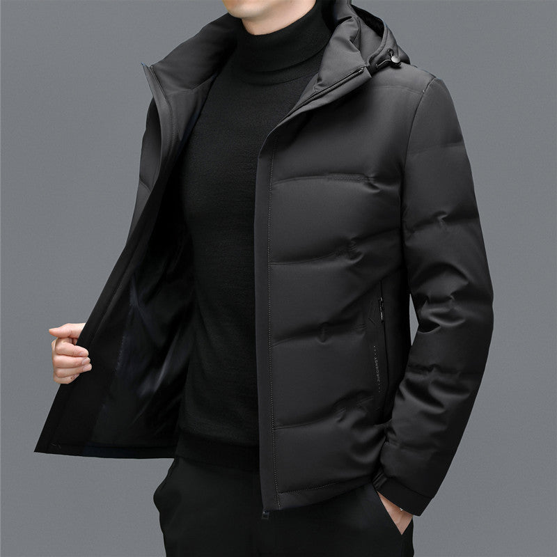 Men's Thick Down Jacket Detachable - globaltradeleader