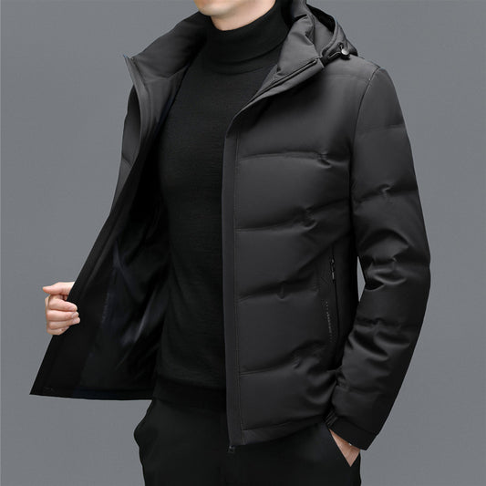 Men's Thick Down Jacket Detachable - globaltradeleader