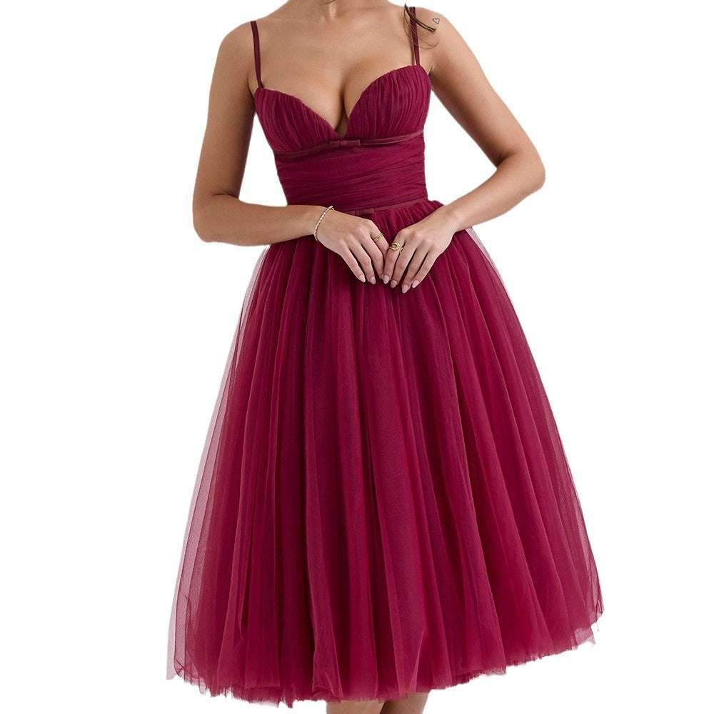 Sling Backless Dress Christmas Banquet - globaltradeleader