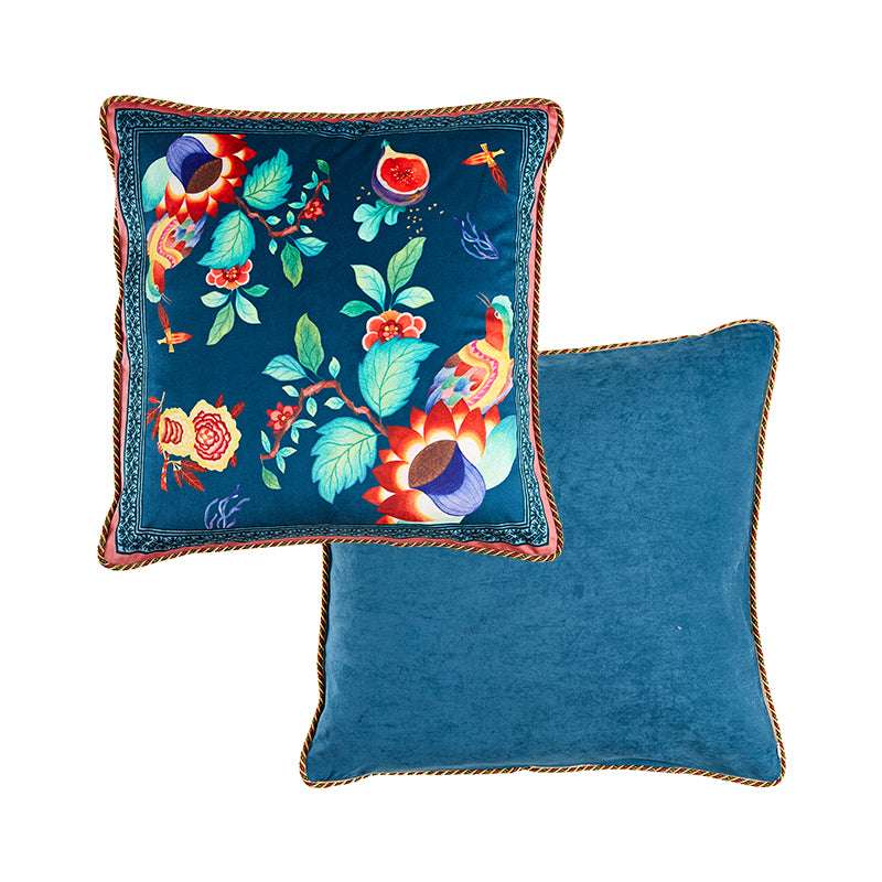 Plush Bedside Backrest Cover Sofa Lumbar Pillow