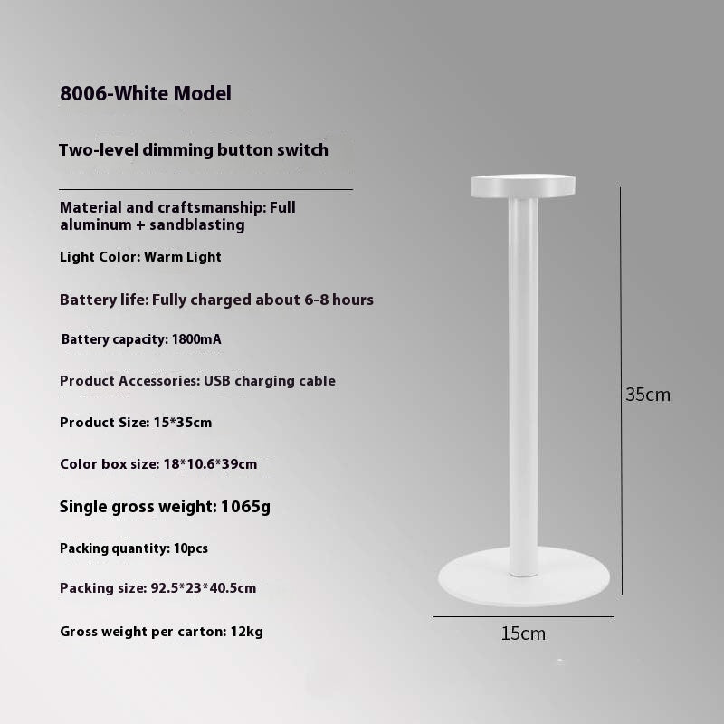 Led Simple Atmosphere Touch Wireless Charging Lamp - globaltradeleader