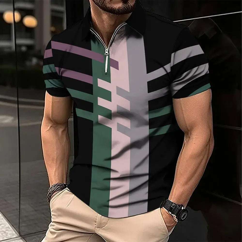 Men's Fashion Plaid Short-sleeved Top - globaltradeleader