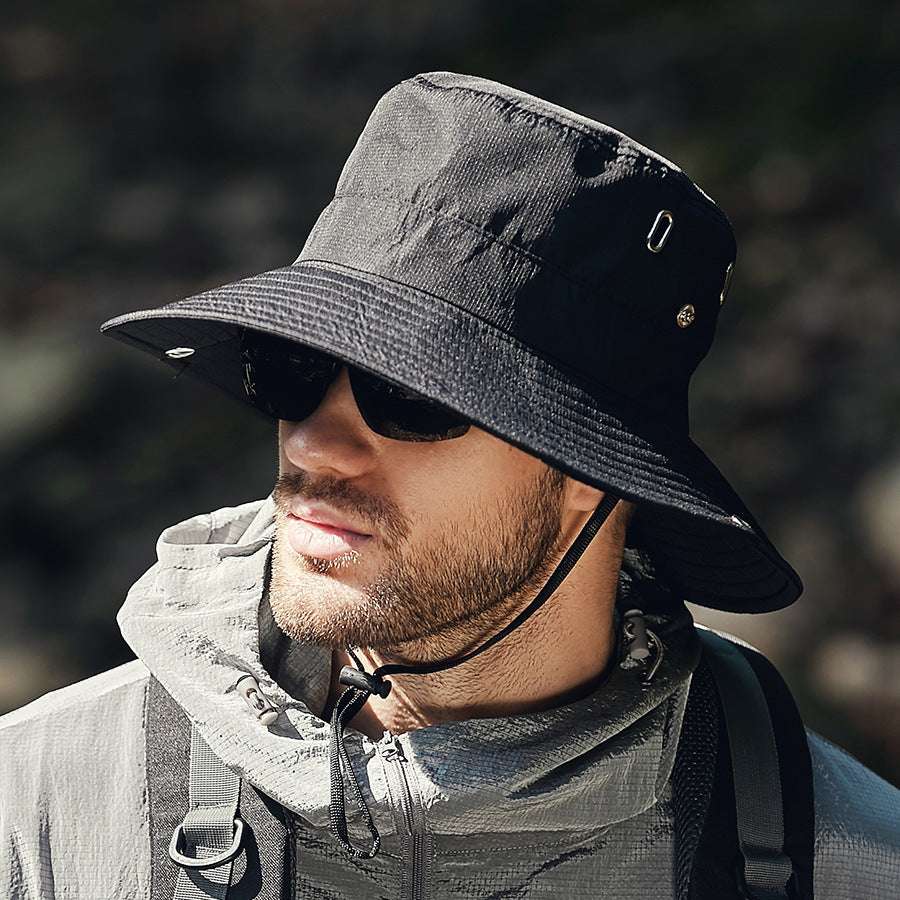 Summer New Men's Sun-shade Big Brim Sun Protection Hat - globaltradeleader