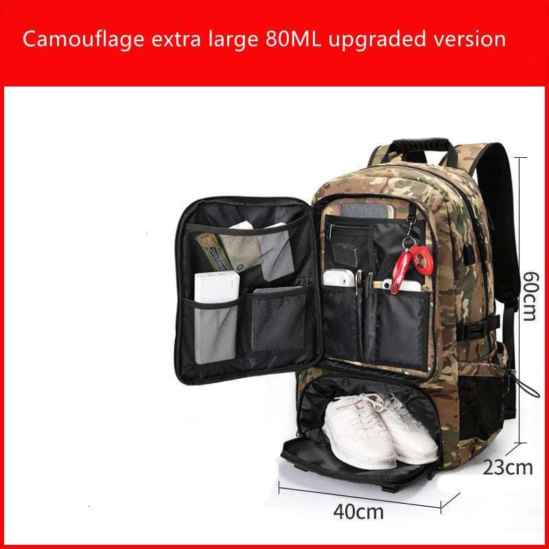 Extra Large Travel Bag Men's Outdoor Mountaineering Leisure Super Large Capacity Travel Shoulders - globaltradeleader