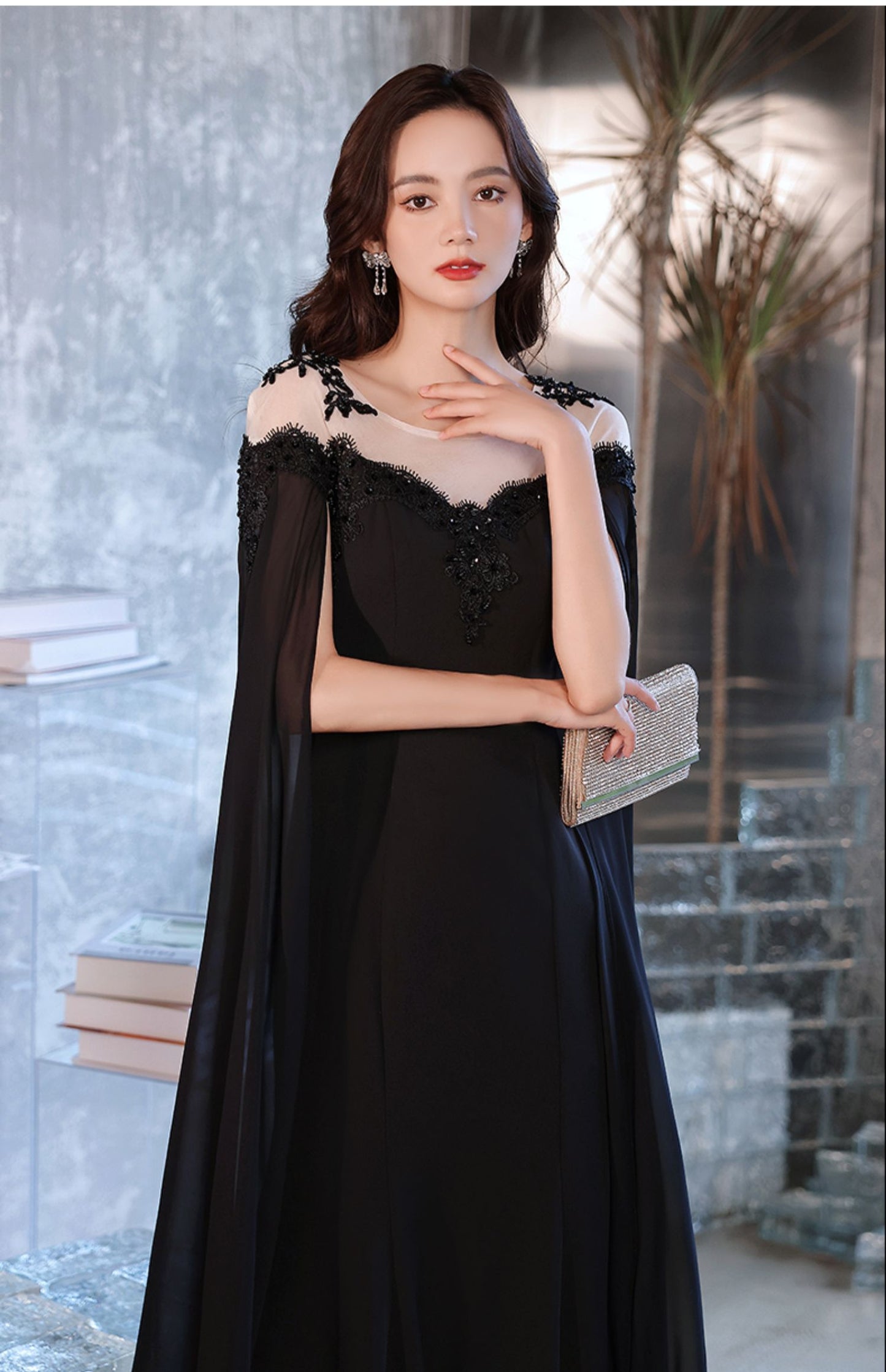 Black Evening Dress For Women With A High-end Feel - globaltradeleader