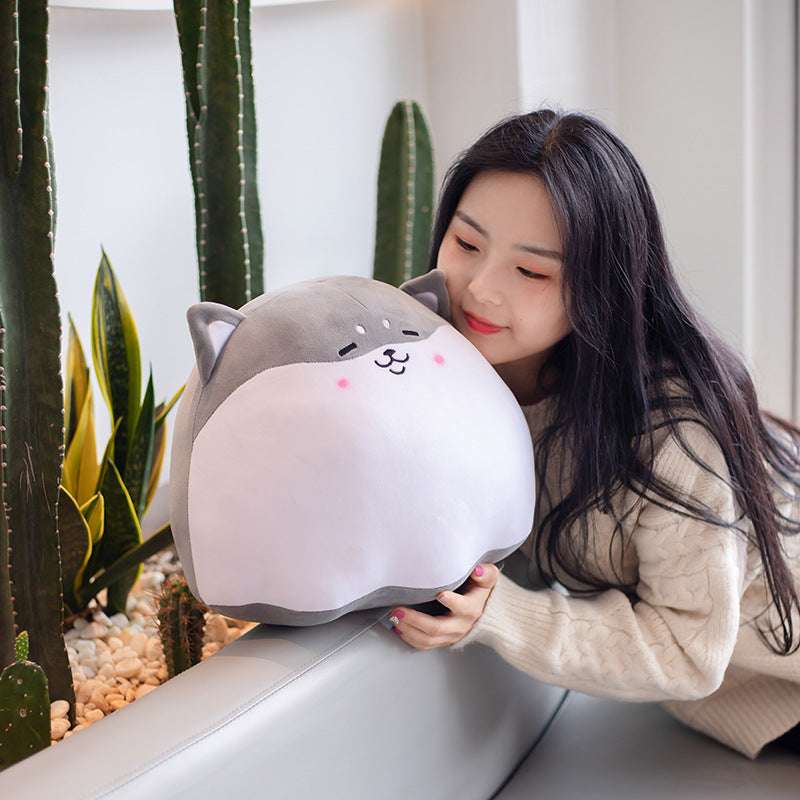 Creative Cute Pudding Shiba Inu Dog Plush Toy Doll