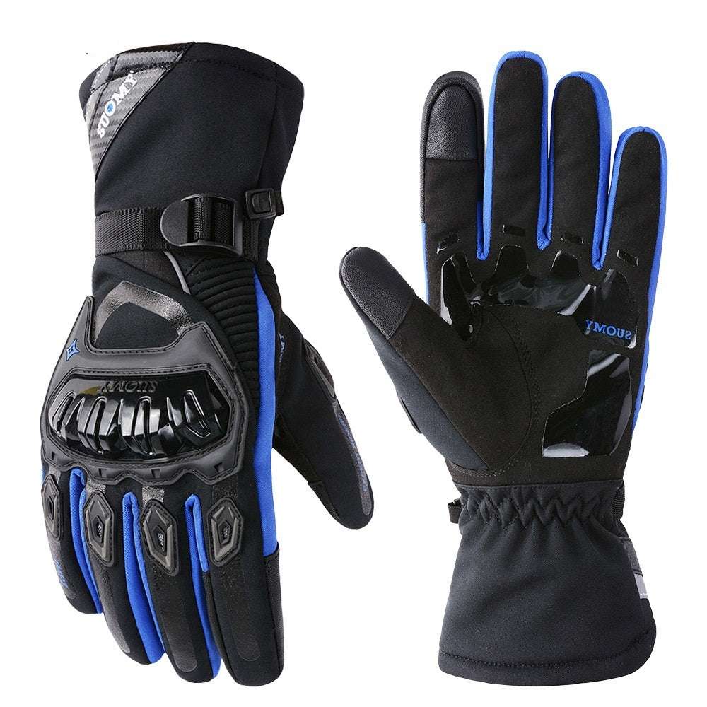 Winter Motorcycle Riding Touch Screen Waterproof Warm Electric Car Long Windproof Gloves - globaltradeleader