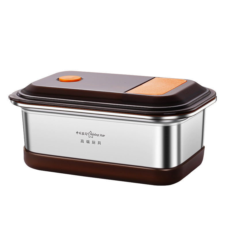 304 Stainless Steel Lunch Box Student Large Capacity Double Deck Compartment Bento Box - globaltradeleader