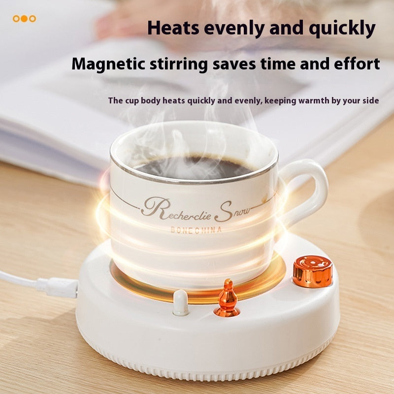 Household Magnetic Stirring Constant Temperature Heating Coaster - globaltradeleader