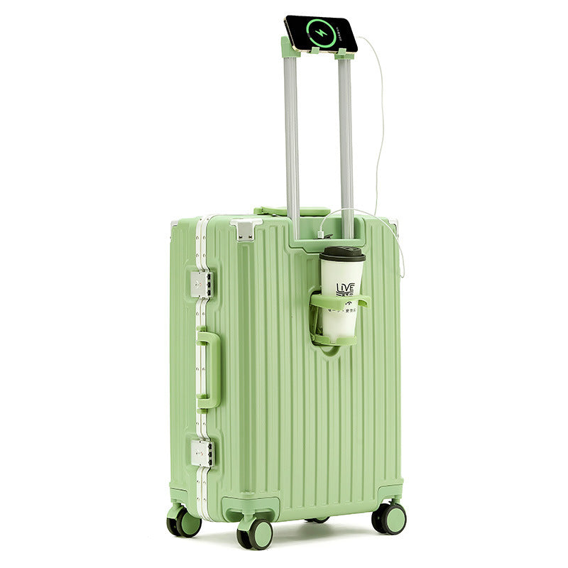 Aluminum Frame Luggage Solid Extra Thick And Durable Trolley Case - globaltradeleader