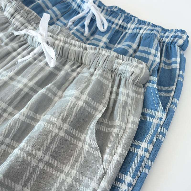 Cotton Cropped Pants Loose Casual Pajama Pants Summer - globaltradeleader