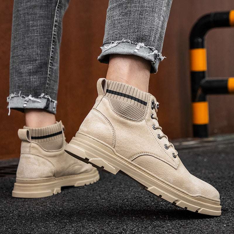 Fashion Street Mid-top Trend Men's Shoes - globaltradeleader