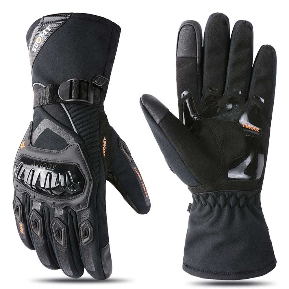 Winter Motorcycle Riding Touch Screen Waterproof Warm Electric Car Long Windproof Gloves - globaltradeleader