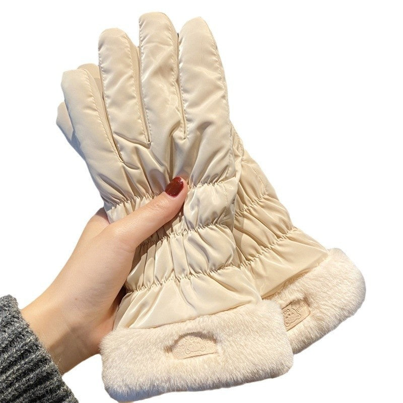 Winter Women's Warm Korean-style Touch Screen Riding Gloves - globaltradeleader