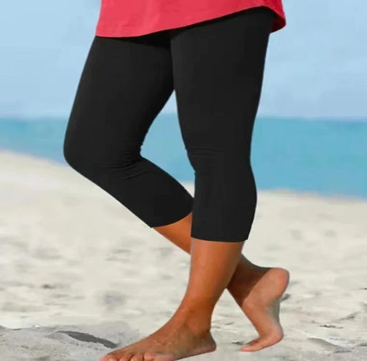 Summer Women's Plain Casual Leggings - globaltradeleader