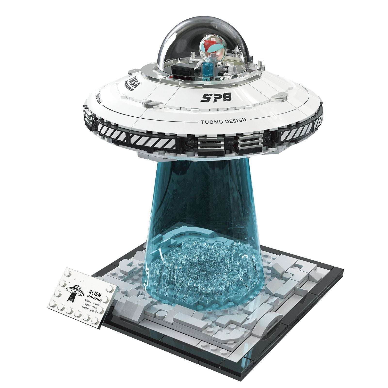 UFO Universe Building Blocks Alien Spaceship Man Assembled Toys - globaltradeleader