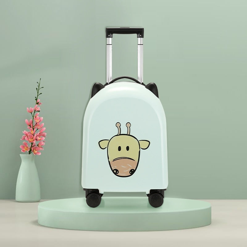 18-inch Trolley Case Printed Pattern Luggage Small Children Suitcase Boarding Bag Suitcase - globaltradeleader