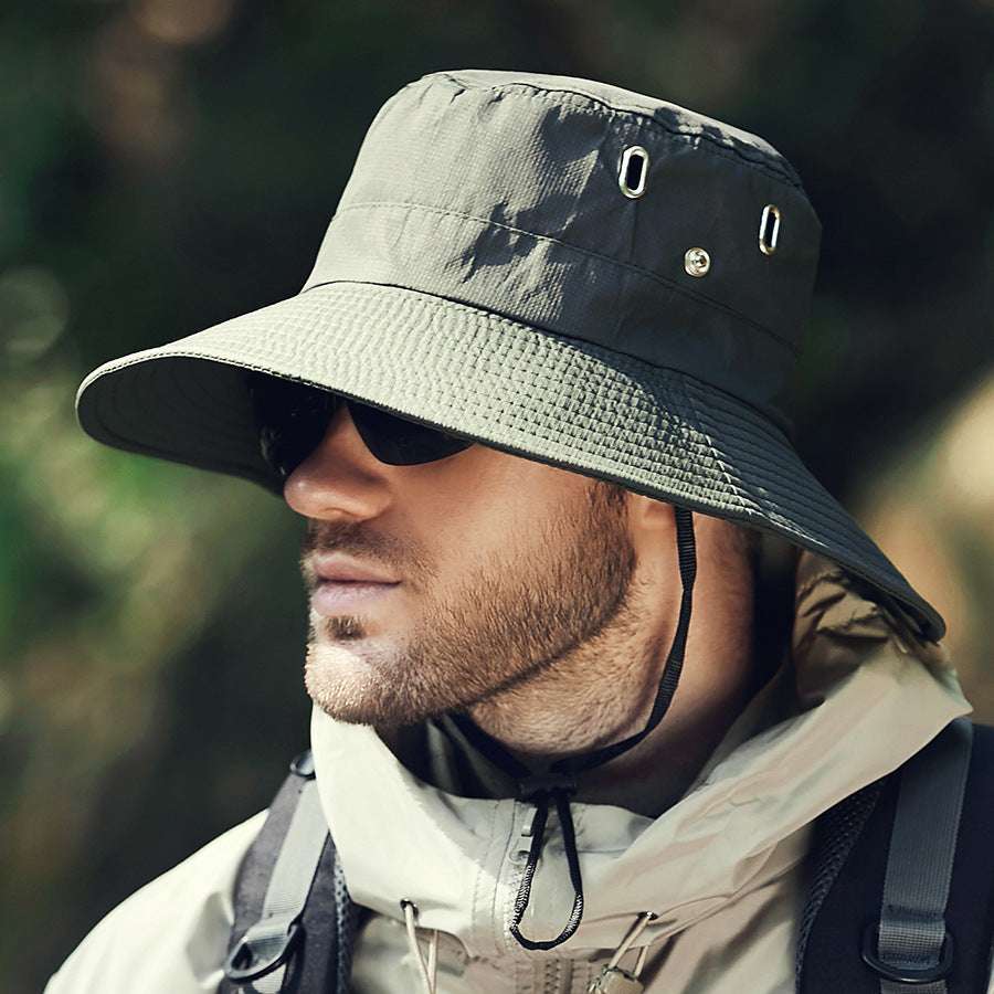 Summer New Men's Sun-shade Big Brim Sun Protection Hat - globaltradeleader