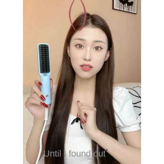 Straight Hair Comb Electric Hot Comb Straight Curly Hair Two-in-one Comb Three-speed Temperature For Different Needs - globaltradeleader