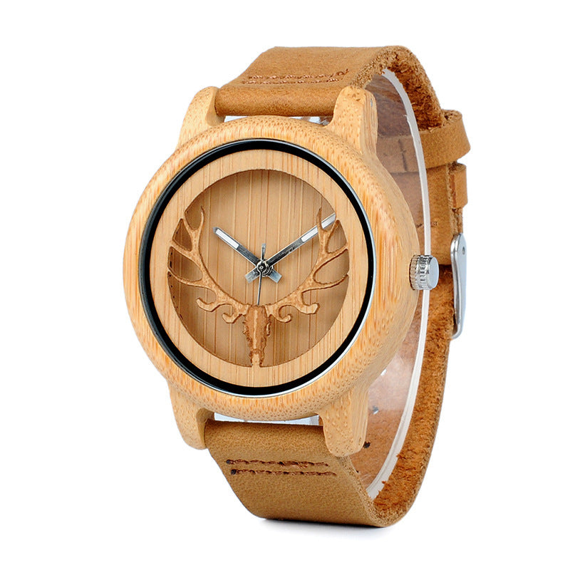 Wooden Watch Couple Bamboo - globaltradeleader