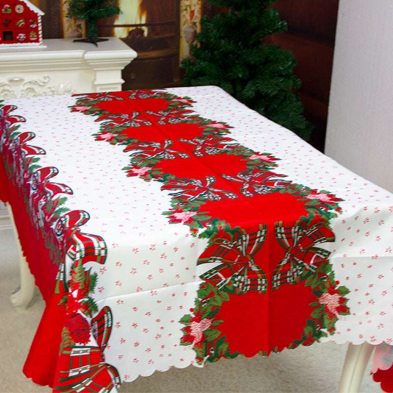 Fabric Tablecloth Italian Christmas Table Decorations