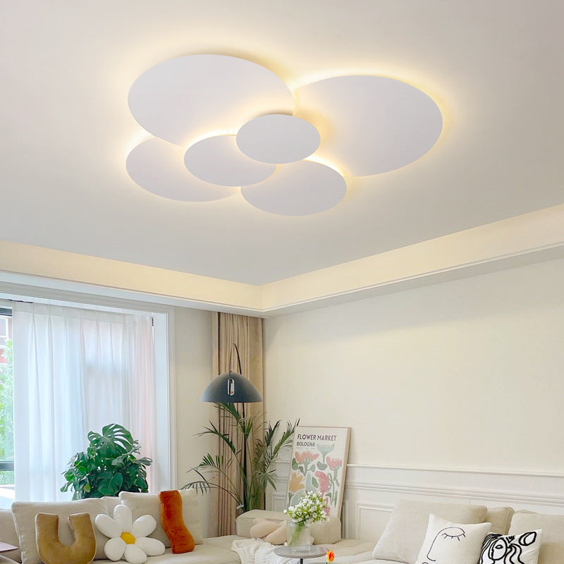 Simple Modern White Round Combination Ceiling Lamp - globaltradeleader