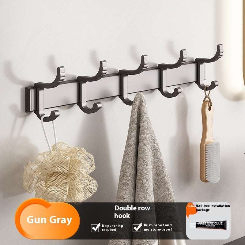 Gun Gray Towel Rack Bathroom Punch-free Bathroom Rack - globaltradeleader
