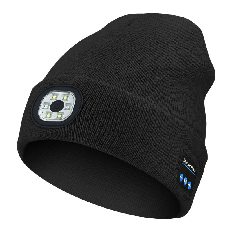 Removable And Washable Rechargeable LED Luminous Lighting Knitted Hat - globaltradeleader