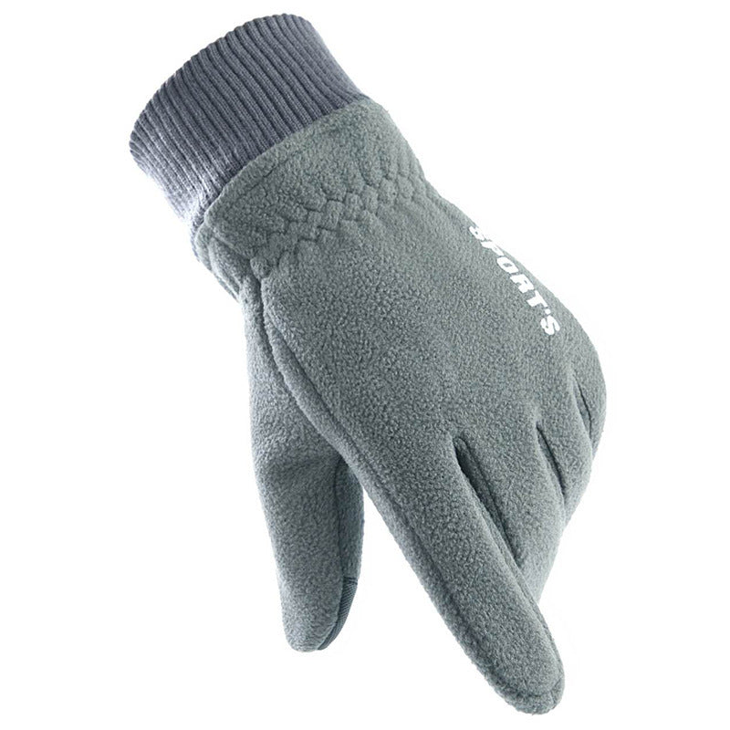 Men's Winter Polar Fleece Plus Fleece Warm Gloves - globaltradeleader
