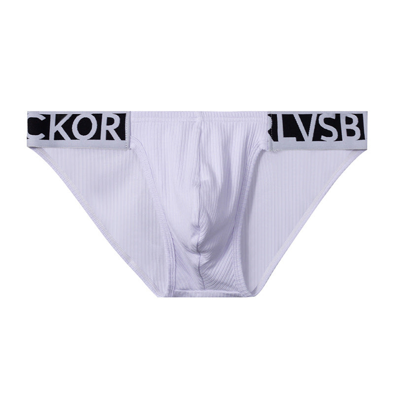 High Rise Low Waist Cotton Breathable Convex Pouch Male Briefs