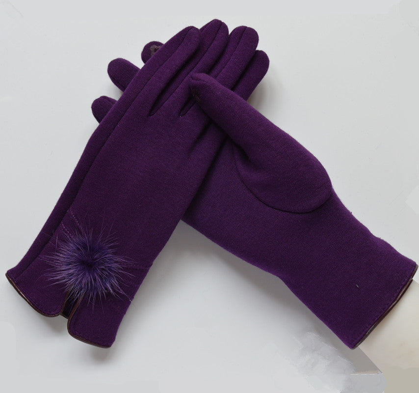 Women's Winter Warm Spun Velvet Gloves - globaltradeleader
