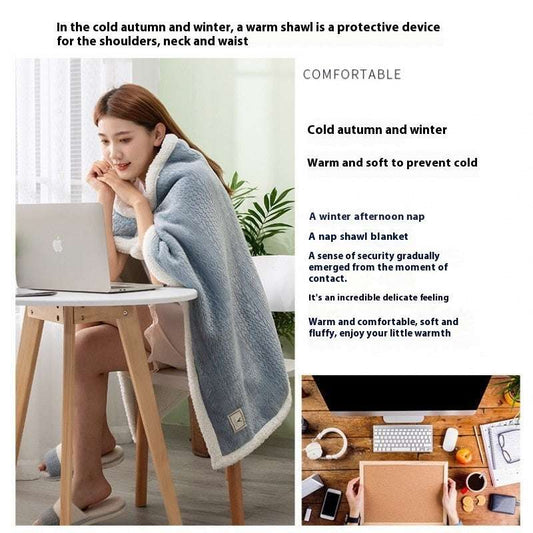 Double-layer Thickened Student Office Air Conditioning Room Nap Blanket Cover Leg Small Blanket - globaltradeleader