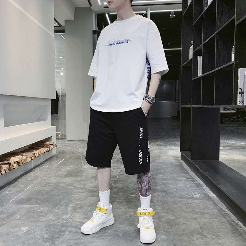 Summer Sportswear Men's T-shirt Suit