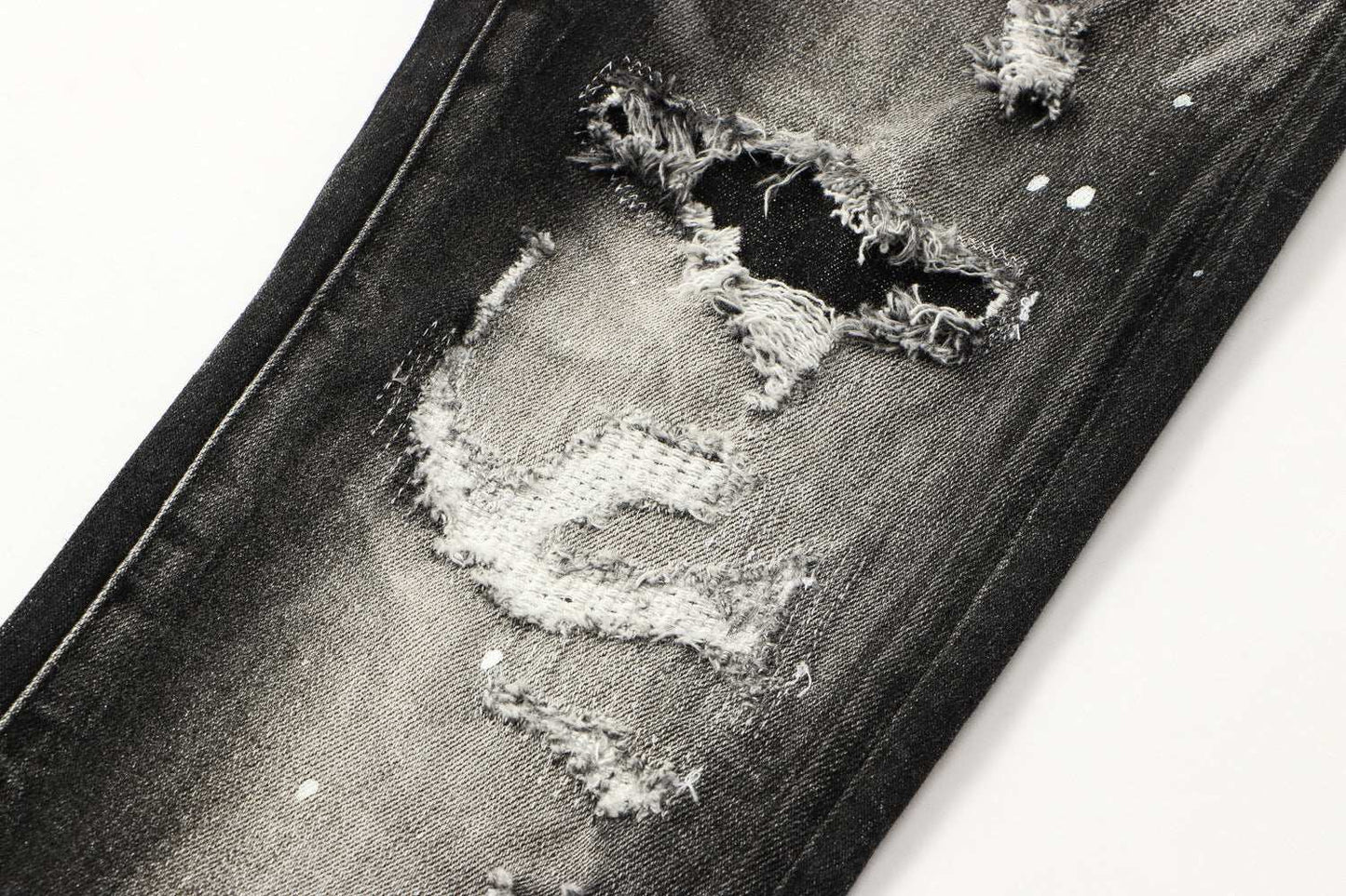 Broken Donggang Feng Shui Wash Slag Men's Jeans