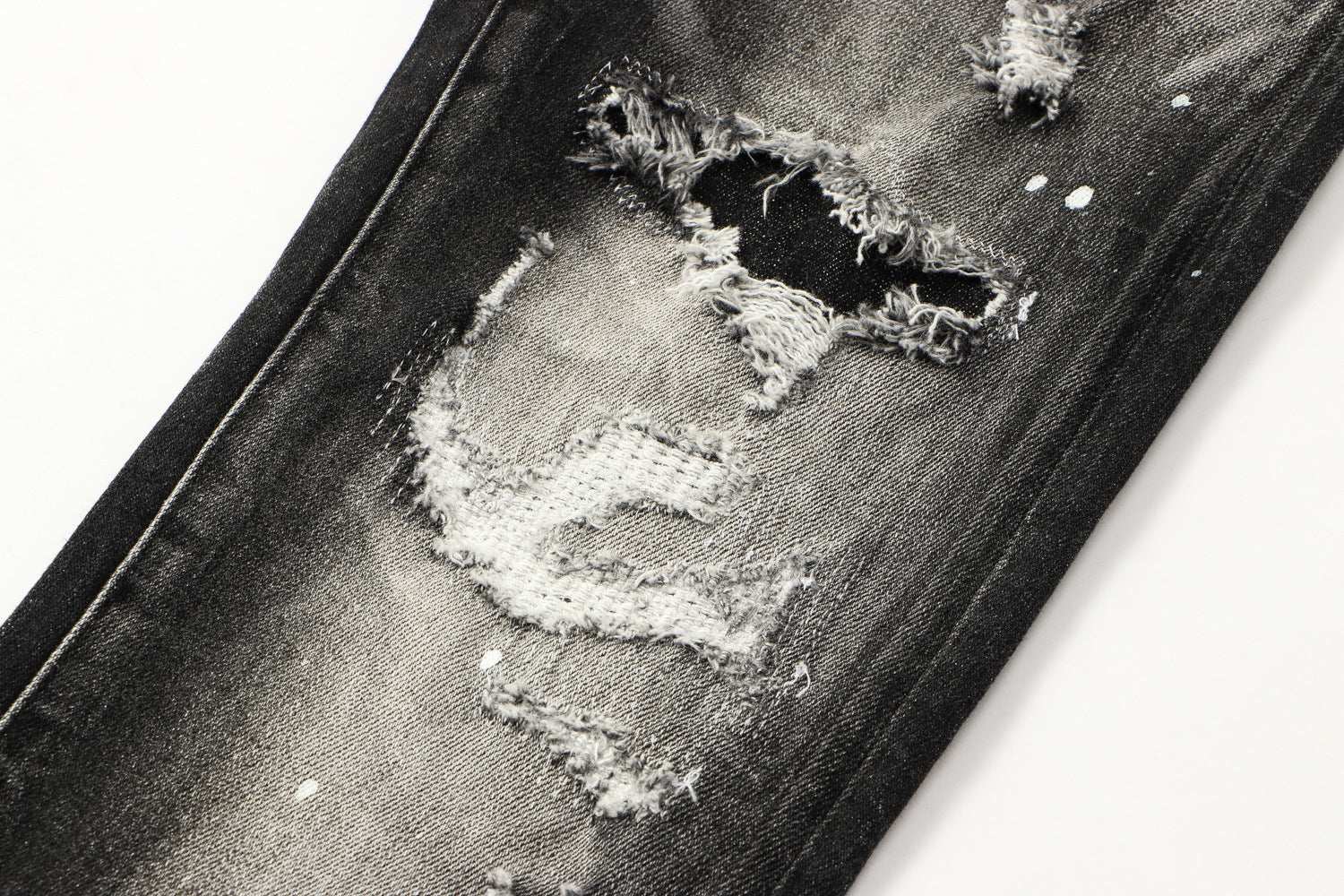 Broken Donggang Feng Shui Wash Slag Men's Jeans