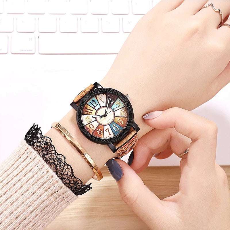 Casual Vintage Leather Women Quartz Wrist Watch Gift Clock - globaltradeleader