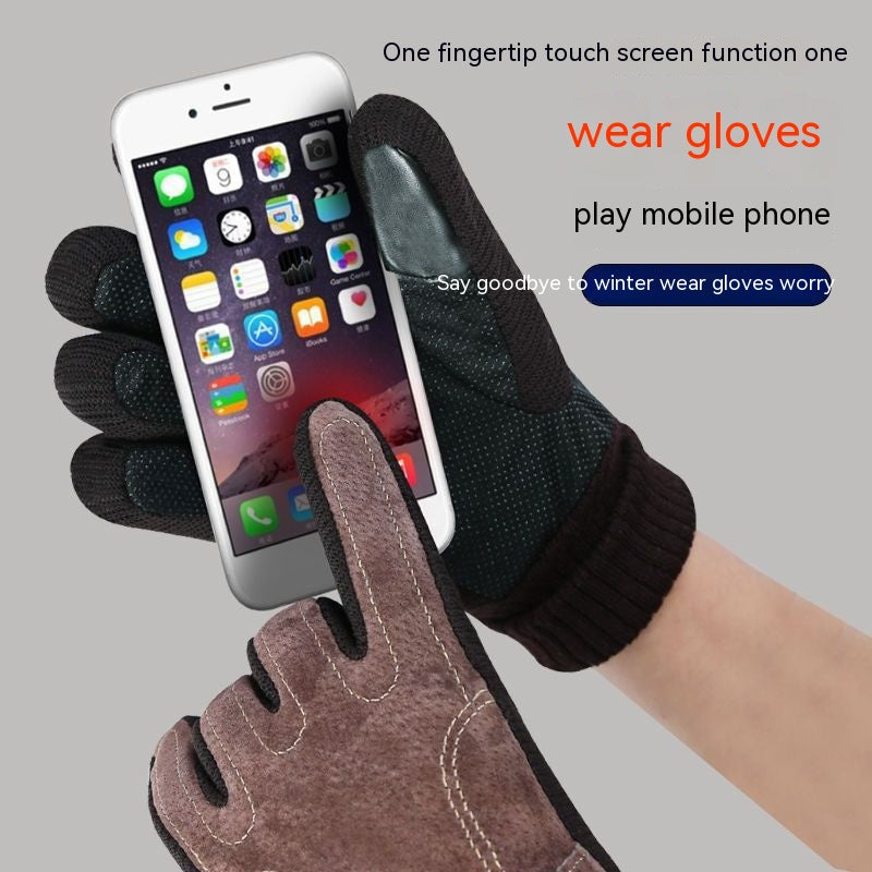 Warm Gloves Men's Autumn And Winter Touch Screen