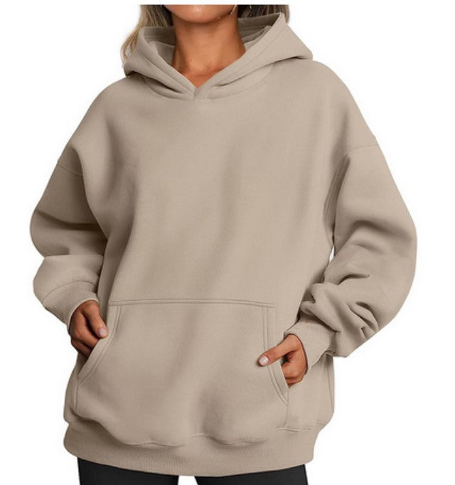 Women's Oversized Hoodies Fleece Loose Sweatshirts With Pocket Long Sleeve Pullover Hoodies Sweaters Winter Fall Outfits Sports Clothes - globaltradeleader