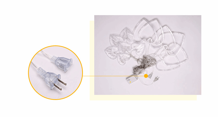 Christmas Curtain Room Led Decoration Love Lamp