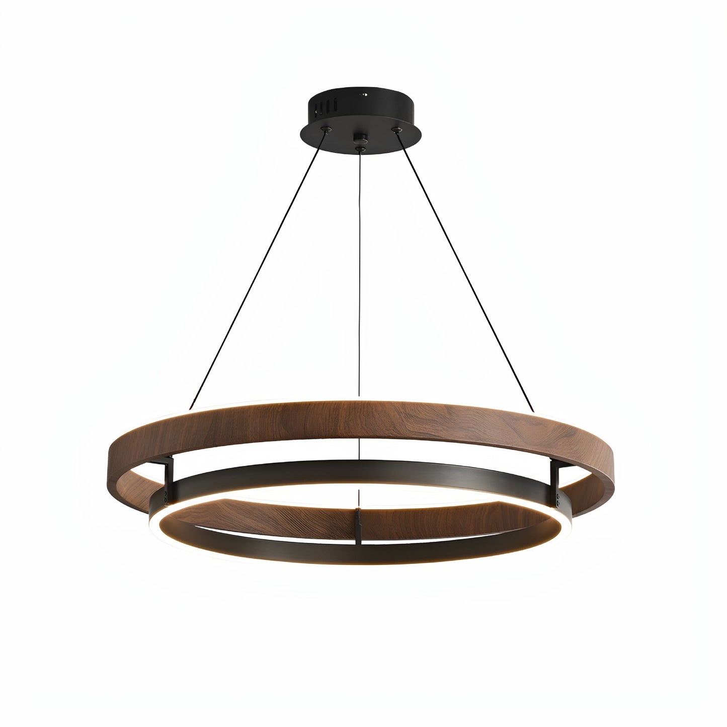 Italian Modern Minimalist Wood Grain Living Room Chandelier - globaltradeleader