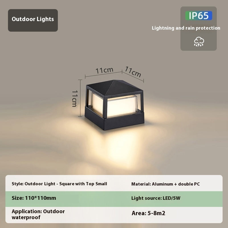 Outdoor Aluminum Wall Pillar Lamp - globaltradeleader