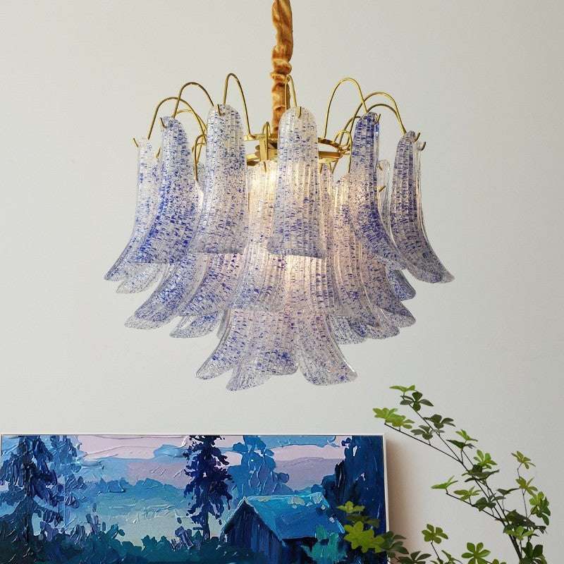 Crystal Shell Chandelier Retro Color Bedroom Glass Lamp - globaltradeleader